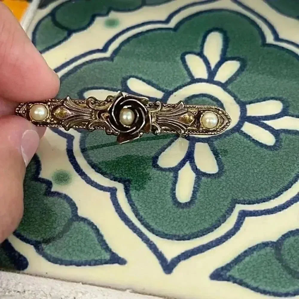Vintage Faux Pearl Brooch